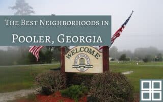 The welcome sign entering Pooler, GA