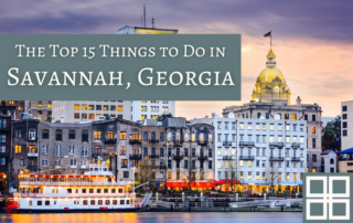 A view of the Savannah, Georgia Waterfront as seen from the Savannah River