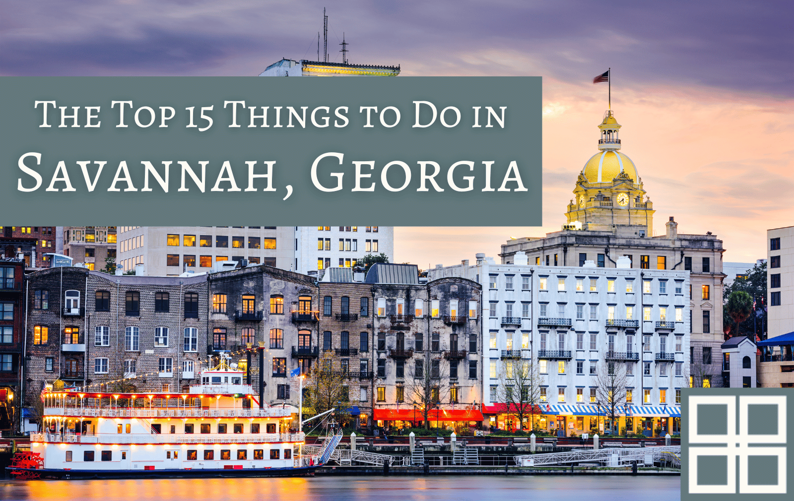 The Top 15 Things To Do In Savannah Ga