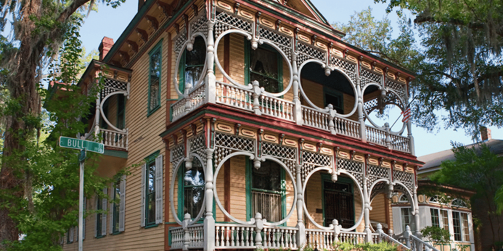 Victorian style home in Savannah's Victorian District