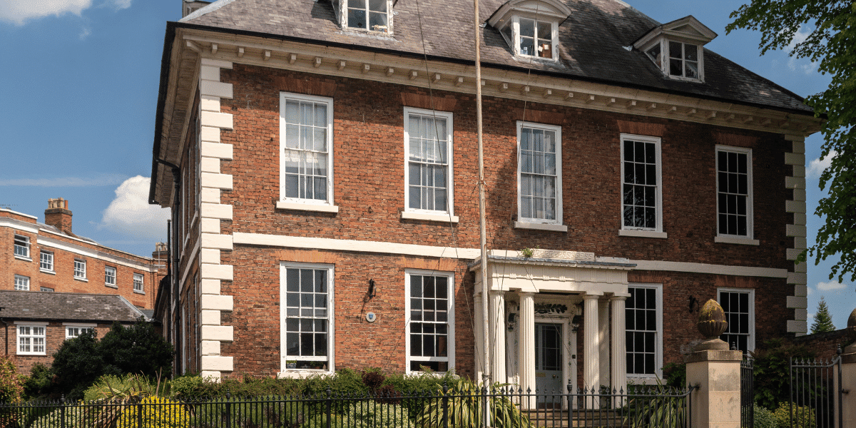A historic home in the Georgian architectural style