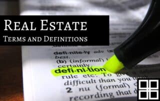 real estate definitions