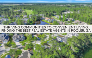 .Thriving Communities to Convenient Living: Finding the Best Real Estate Agents in Pooler, GA Residential street in Pooler, GA, with modern homes and inviting front porches under morning sunlight.