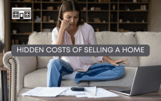 Homeowner reviewing financial documents to understand hidden costs of selling a house
