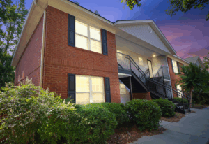 Modern vacation rental with pool and patio prepared for short-term rental guests
