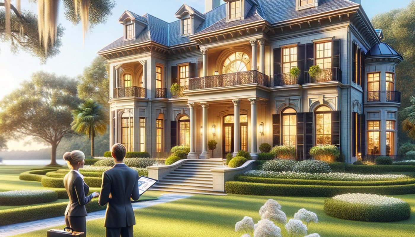 Photorealistic contextual image for: Savannah Luxury Real Estate: Understanding the Out-of-State Buyer Trend