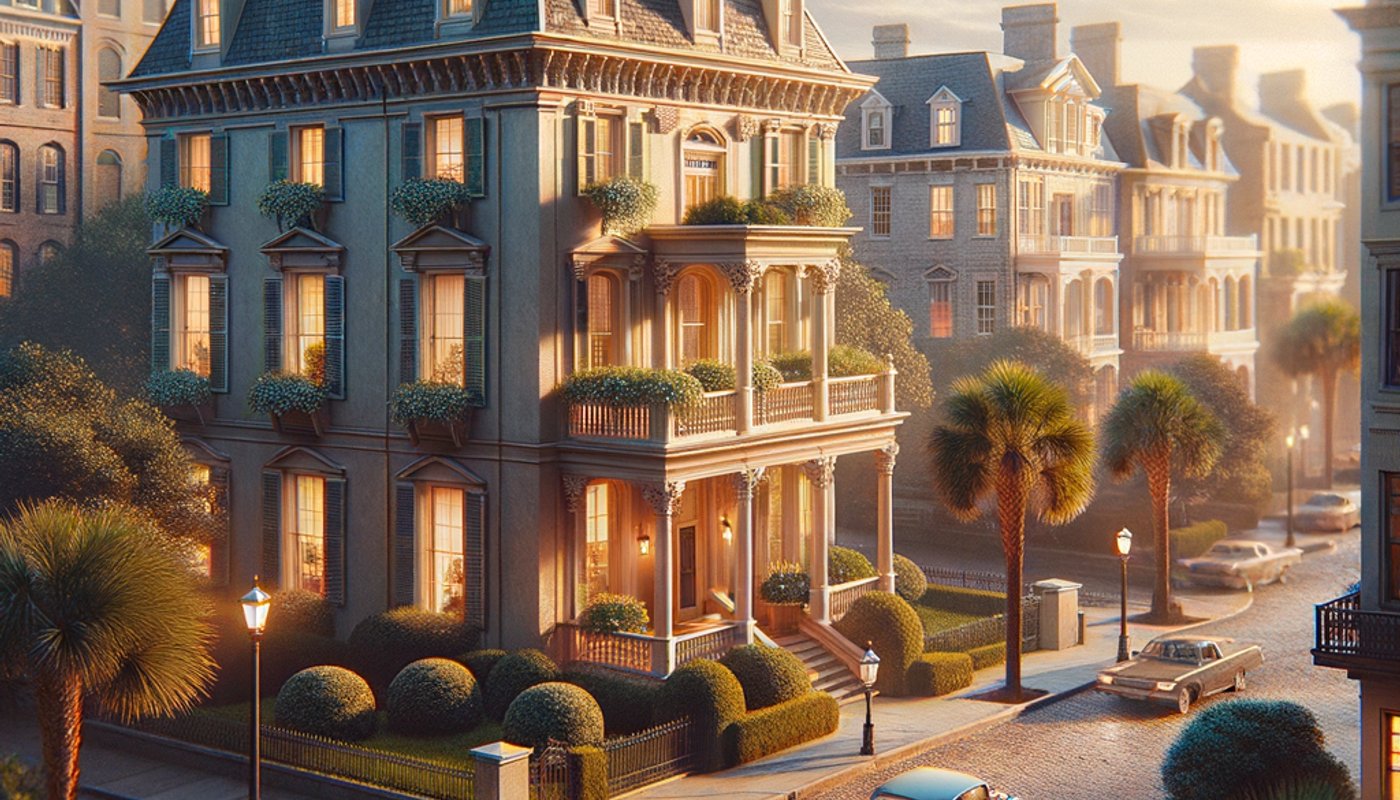 Photorealistic contextual image for: Savannah's Irresistible Draw: Why Discerning Luxury Buyers Are Flocking to Coastal Georgia